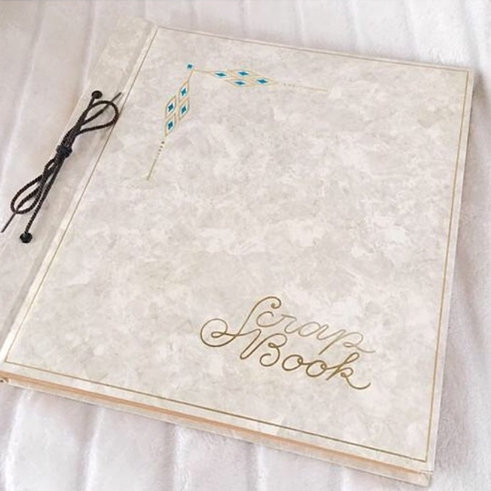 Vintage Scrap Book Photo Album Scrapbook Empty